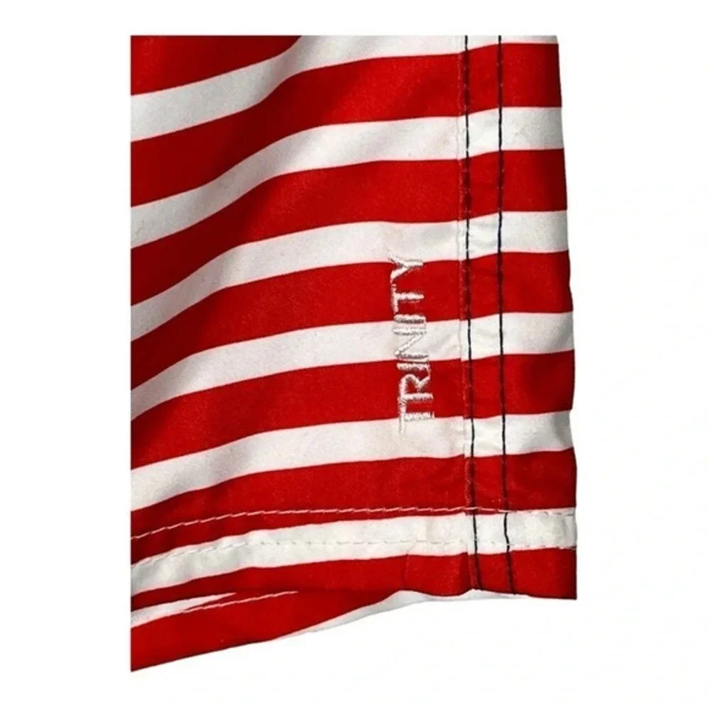 Trinity Collective Swim Trunks Mens Small Navy Red USA American Flag Stars‎ NWT